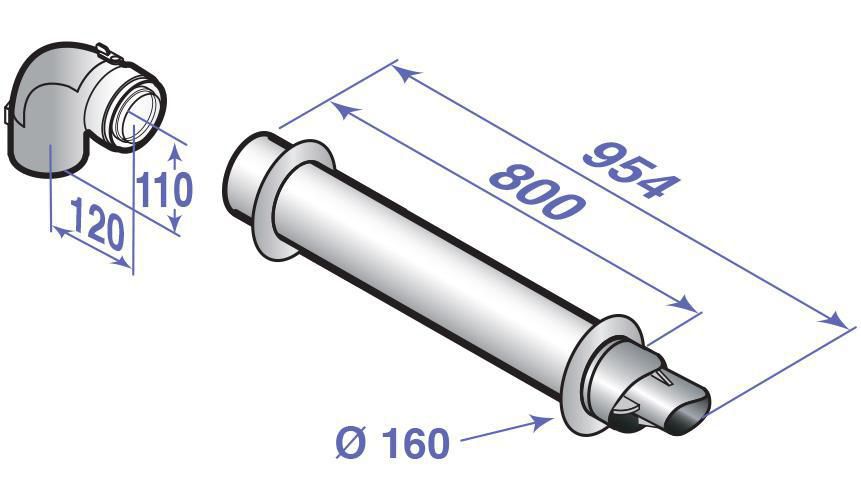 Terminal horizontal diamètre 60 / 100 mm avec coude de visite colis hr48 réf. 100013756. quincaillerie sénégalaise, votre boutique en ligne de confiance pour des solutions de quincaillerie au sénégal. découvrez notre assortiment complet et commandez facilement.