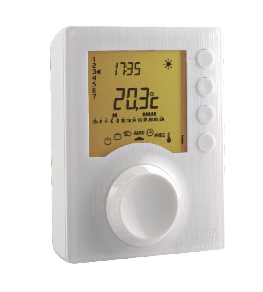 Thermostat à piles programmable filaire pour chauffage avec 2 niveaux de consigne - réf : tybox 1117 réf : 6053005. achetez en toute tranquillité avec quincaillerie sénégalaise, votre expert en ligne en quincaillerie au sénégal. profitez de produits de haute performance livrés directement chez vous.