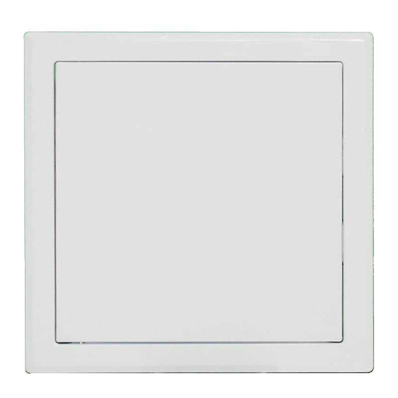 Trappe de visite en tôle acier zingué laqué blanc ouverture pousser lacher vantail décrochable 200x200mm carton 2 pièces. quincaillerie sénégalaise est votre boutique en ligne de référence pour tous vos besoins en quincaillerie au sénégal. découvrez une large gamme de produits de qualité pour vos projets de construction et de rénovation.