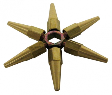 ÉTOILE-CLÉ 6 BECS POUR JETSOUD OT ACÉTYLÈNE – 40, 100, 160, 250, 315, 400 L