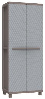 ARMOIRE DE RANGEMENT JRATTAN 268 - POLYPROPYLÈNE COL. GRIS/TAUPE - 2 PORTES- LXPXH : 680X375X1700 MM. Besoin de matériel de quincaillerie ou de plomberie ? Quincaillerie Sénégalaise propose des produits adaptés à vos projets de construction ou de rénovation. Bénéficiez de notre expérience et de nos prix compétitifs.