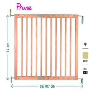 BARRIÈRE DE SÉCURITÉ BOIS BRUT " PRUNE " 69 À 107 CM EXTENSIBLE ET PIVOTANTE. Quincaillerie Sénégalaise est la référence au Sénégal pour l'achat de fournitures industrielles et de bâtiment. Nous garantissons des produits durables et un service client exemplaire. Commandez dès maintenant en toute simplicité.
