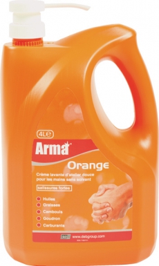 BIDON ARMA ORANGE - SANS SOLVANT AVEC MICROBILLES PLASTIQUES - POMPE - 4 L. Quincaillerie Sénégalaise est la solution idéale pour tous vos besoins en matériel de plomberie et quincaillerie. Des produits fiables et un service client dédié. Faites confiance au leader du marché au Sénégal.