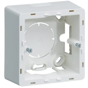 BOÎTE EN SAILLIE BLANCHE 1 POSTE DIM. 80X80X40 MM. Optez pour Quincaillerie Sénégalaise pour tous vos besoins en matériaux de construction et quincaillerie. Notre boutique en ligne vous offre une expérience d'achat pratique et sécurisée. Faites le choix de la qualité.
