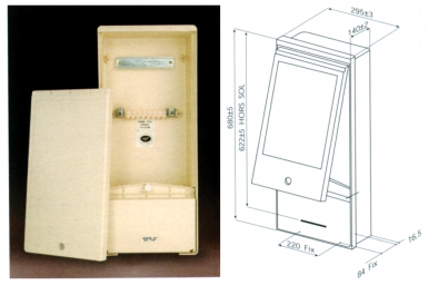 BORNE PAVILLONNAIRE NF FRANCE TÉLÉCOM HXLXP: 680X295X104 COLORIS BEIGE. Pour des travaux réussis, optez pour Quincaillerie Sénégalaise. Une boutique en ligne fiable pour vos équipements de plomberie et bâtiment. Livraison rapide et produits de qualité.
