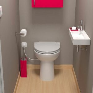 BROYEUR + WC SANICOMPACT 43 : GRÂCE À SES 43 CM DE PROFONDEUR, IL TROUVERA FACILEMENT SA PLACE DANS UN PETIT ESPACE, DANS UN PLACARD OU SOUS UN ESCALIER. IDÉAL EN REMPLACEMENT D’UN BIDET. FONCTIONNE SANS RÉSERVOIR DE CHASSE. Faites confiance à Quincaillerie Sénégalaise pour vos équipements de plomberie et de bâtiment. Nous offrons des produits durables pour vos projets de rénovation ou de construction. Commandez dès maintenant en toute simplicité.