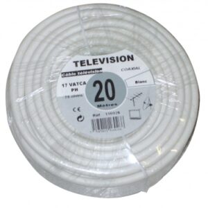 CÂBLE COAXIAL TV 17 VATCA ÂME CU. Ø 1,10 Ø EXT. 4,8 MM 49 KG/KM BLANC - ROULEAU DE 15 M. Pour vos projets de construction et de bricolage, Quincaillerie Sénégalaise est là pour vous. Nous proposons des solutions adaptées à vos besoins avec un excellent rapport qualité-prix. Commandez et recevez vos articles rapidement.