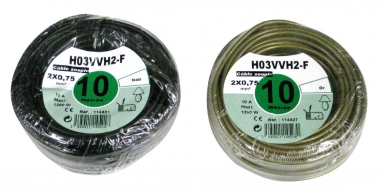 CÂBLE SOUPLE HO3VV H2-F ÂME CUIVRE NU CÂBLÉ 2X0,75 MM2 OR - ROULEAU 10 M - PRIX À LA PIÈCE. Chez Quincaillerie Sénégalaise, la satisfaction de nos clients est notre priorité. Explorez nos produits pour le bâtiment, la plomberie et l'industrie. Achetez facilement et recevez vos articles directement chez vous.