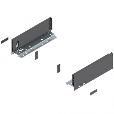 CÔTÉ LÉGRABOX, HAUTEUR M (90.5 MM), LN=400 MM, DROITE + GAUCHE, POUR LÉGRABOX PURE - COULEUR GRIS ORION MAT. Chez Quincaillerie Sénégalaise, nous mettons à votre disposition un large choix de produits de quincaillerie et plomberie. Qualité et fiabilité sont notre promesse. Passez commande en ligne en toute simplicité.