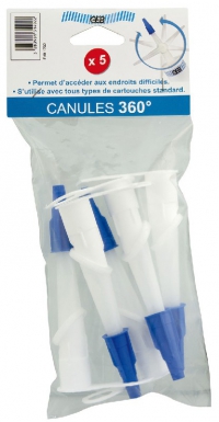 CANULES ORIENTABLES 360° POUR CARTOUCHES STANDARD - PAQUET DE 5 PIÈCES. Quincaillerie Sénégalaise est votre partenaire de confiance pour tous vos besoins en quincaillerie et bâtiment. Découvrez nos produits de haute qualité adaptés aux professionnels et particuliers. Commandez facilement en ligne et recevez vos articles rapidement.