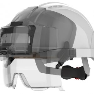 CASQUE DE CHANTIER EVO®VISTALENS EN ABS - BLANC - SERRAGE CRÉMAILLÈRE - BASANE ANTI-SUEUR EN COTON ÉGYPTIEN - PROTECTION OCULAIRE EN166 - AVEC PORTE BADGE. Quincaillerie Sénégalaise, c’est l’expertise et le savoir-faire au service de vos projets. Découvrez nos outils et équipements pour la maison ou l’industrie. Commandez dès aujourd’hui et facilitez vos travaux.