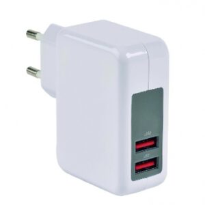 CHARGEUR USB SUR SECTEUR 230V - 5V/2.4A (SMART CHARGE) + 1A. Faites confiance à Quincaillerie Sénégalaise pour tous vos besoins en quincaillerie et équipements industriels. Nos produits sont conçus pour durer. Passez commande en ligne dès aujourd'hui.