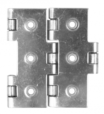 CHARNIÈRE PARAVENT ACIER LAITONNÉ 60X30 MM 