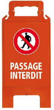 CHEVALET "PASSAGE INTERDIT" - ROUGE, MARQUAGE BLANC. Quincaillerie Sénégalaise met à votre disposition des solutions robustes pour vos besoins en bâtiment, plomberie et industrie. Achetez en ligne et recevez vos produits rapidement.