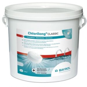 CHLORE LENT CHLORILONG CLASSIC - GALETS 250 G - SEAU 5 KG. Pour tous vos travaux, faites confiance à Quincaillerie Sénégalaise. Notre boutique en ligne propose des produits fiables pour la plomberie, la quincaillerie et le bâtiment. Commandez dès maintenant.