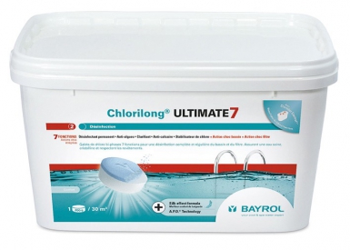 CHLORE LENT CHLORILONG ULTIMATE 7 - GALETS 300 G - SEAU 4,8 KG. Quincaillerie Sénégalaise met à votre disposition des solutions complètes pour vos travaux de construction et de rénovation. Commandez en ligne et bénéficiez de notre service rapide et professionnel.