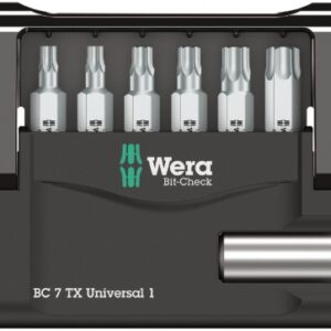 COFFRET BIT-CHECK 7 TX UNIVERSAL 1 : 6 EMBOUTS + 1 PORTE-EMBOUTS (K 1/4" X 50 / TX 10X25/15X25/20X25/25X25/30X25/40X25). Quincaillerie Sénégalaise est votre partenaire de confiance pour tous vos besoins en quincaillerie et bâtiment. Découvrez nos produits de haute qualité adaptés aux professionnels et particuliers. Commandez facilement en ligne et recevez vos articles rapidement.
