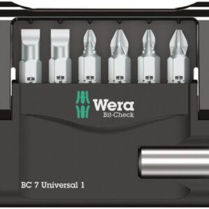 COFFRET BIT-CHECK 7 UNIVERSAL 1 : 6 EMBOUTS + 1 PORTE-EMBOUTS (K 1/4" X 50 / PH 1 X 25 / PH 2 X 25 / PZ 1 X 25 / PZ 2 X 25 / Z 1.0X5.5X25/1.2X6.5X25). Découvrez Quincaillerie Sénégalaise, votre boutique en ligne spécialisée dans le bâtiment, la plomberie, et l'équipement industriel. Profitez de notre expertise pour réussir vos projets. Nos produits sont conçus pour durer.