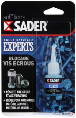 COLLE BLOCAGE VIS, ÉCROUS - POUR TOUS LES ASSEMBLAGES FILETÉS - FLACON - 5 ML. Chez Quincaillerie Sénégalaise, la satisfaction de nos clients est notre priorité. Explorez nos produits pour le bâtiment, la plomberie et l'industrie. Achetez facilement et recevez vos articles directement chez vous.