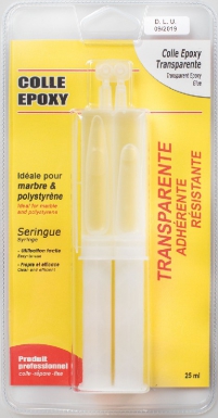 COLLE EPOXY TRANSPARENTE - 25 ML - COUL. DURCI. TRANSPARENT. Avec Quincaillerie Sénégalaise, trouvez tout ce qu'il vous faut pour vos travaux de plomberie et bâtiment. Profitez de notre service rapide et fiable pour un achat en toute sérénité.