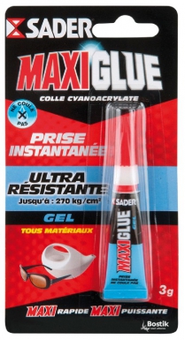 COLLE MAXIGLUE GEL - MULTI-SUPPORTS - TUBE 3 G. Quincaillerie Sénégalaise est votre allié pour vos projets de construction, de rénovation et de bricolage. Nous proposons une large gamme de produits pour répondre à tous vos besoins. Achetez en ligne en toute confiance.