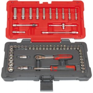 COMPOSITION DE 52 OUTILS - 1 CLIQUET - RALLONGES - POIGNÉE - DOUILLES - CHROMÉ. Découvrez Quincaillerie Sénégalaise, votre boutique en ligne spécialisée dans le bâtiment, la plomberie, et l'équipement industriel. Profitez de notre expertise pour réussir vos projets. Nos produits sont conçus pour durer.