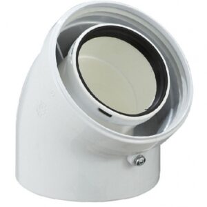 COUDE 45° - Ø 80/125 MM. Pour des travaux réussis, optez pour Quincaillerie Sénégalaise. Une boutique en ligne fiable pour vos équipements de plomberie et bâtiment. Livraison rapide et produits de qualité.