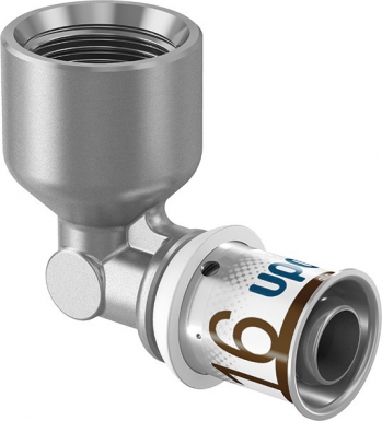 COUDE 90° UPONOR À SERTIR AVEC TARAUDAGE FEMELLE 16X1/2″