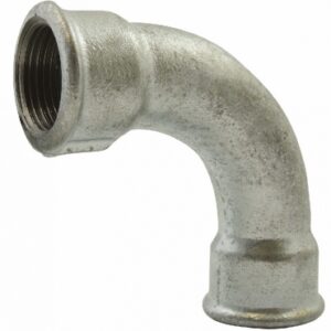 COUDE N°2 - 90° GRAND RAYON FEMELLE, GALVA, FILETAGE 33X42. Avec Quincaillerie Sénégalaise, trouvez tout ce qu'il vous faut pour vos travaux de plomberie et bâtiment. Profitez de notre service rapide et fiable pour un achat en toute sérénité.