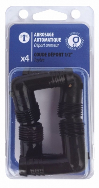 COUDES DÉPORT ARROSEUR (TUYÈRE) 1/2" - BLISTER 4 PIÈCES. Quincaillerie Sénégalaise vous accompagne dans tous vos projets de construction et d'aménagement. Nous proposons des produits adaptés aux standards les plus exigeants. Faites vos achats en ligne en toute confiance.