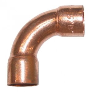 COURBE CUIVRE FRIGORISTE 90° - Ø 3/8". Quincaillerie Sénégalaise met à votre disposition une gamme complète de solutions pour vos besoins en bâtiment et plomberie. Qualité, fiabilité et rapidité sont nos maîtres mots. Faites vos achats en ligne en toute sérénité.