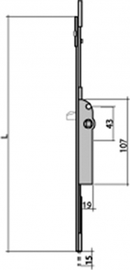 CRÉMONE TÊTIÈRE F15 - LONG. 729 MM - D 500 MM ​. Pour vos projets de construction, choisissez Quincaillerie Sénégalaise, votre expert en bâtiment et plomberie. Nous proposons des solutions durables et abordables. Passez commande en quelques clics.