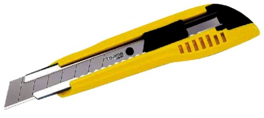 CUTTER ERGONOMIQUE LC500YB - LAME 18 MM - VERROUILLAGE AUTO. Quincaillerie Sénégalaise, c'est votre partenaire pour des équipements de qualité en plomberie, bâtiment et industrie. Profitez de nos prix compétitifs et d'un service client dédié.