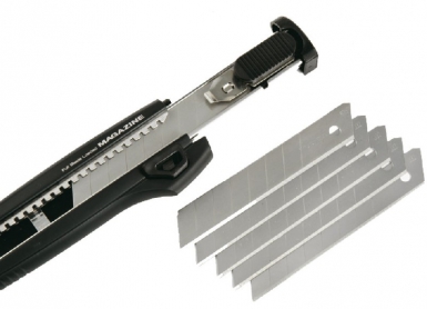 CUTTER MAGAZINE - MANCHE CAOUTCHOUC - 6 LAMES 18 MM DONT 5 DANS RÉSERVOIR. Trouvez tout ce dont vous avez besoin pour vos travaux chez Quincaillerie Sénégalaise. Du matériel de plomberie aux équipements industriels, nous avons ce qu’il vous faut. Commandez facilement et bénéficiez d’un service rapide.