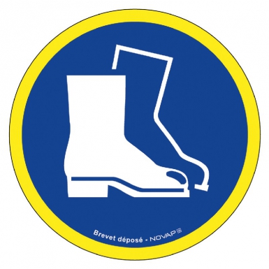 DISQUE "PORT DES CHAUSSURES DE SÉCURITÉ OBLIGATOIRE" DESSIN BLANC FOND BLEU / LISERET FLUO, Ø 300 MM. Faites confiance à Quincaillerie Sénégalaise pour tous vos besoins en quincaillerie et équipements industriels. Nos produits sont conçus pour durer. Passez commande en ligne dès aujourd'hui.