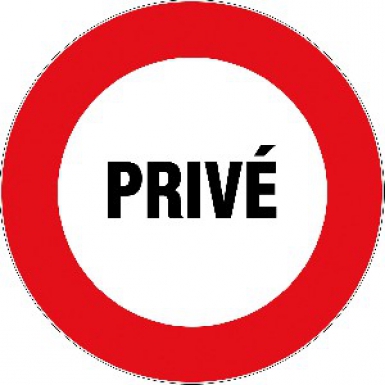 DISQUE "PRIVÉ" LETTRES NOIRES FOND BLANC/ROUGE, Ø 300 MM. Découvrez Quincaillerie Sénégalaise, votre boutique en ligne spécialisée dans le bâtiment, la plomberie, et l'équipement industriel. Profitez de notre expertise pour réussir vos projets. Nos produits sont conçus pour durer.