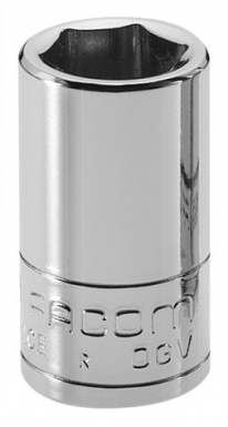 DOUILLES " RADIO " - CARRÉ 1/4" - PROFIL OGV POLI CHROMÉ - H: 22 MM - 6 PANS R 14 MM. Besoin d'équipement de plomberie ou d'outillage ? Quincaillerie Sénégalaise vous offre un service rapide et efficace. Découvrez nos produits de qualité adaptés à vos projets.