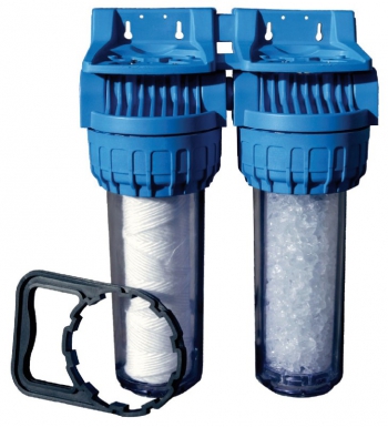 ENSEMBLE CORPS DE FILTRE 113 DUPLEX E/S 3/4“ – ANTI-CALCAIRE, ANTI-BOUES 20 Μ