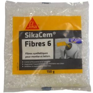 FIBRES SYNTHÉTIQUES SIKACEM FIBRES ANTI-FISSURATION POUR MICRO-BÉTON ET MORTIERS - 150 G. Quincaillerie Sénégalaise vous accompagne dans tous vos projets de construction et d'aménagement. Nous proposons des produits adaptés aux standards les plus exigeants. Faites vos achats en ligne en toute confiance.