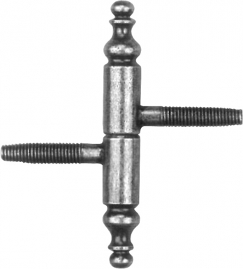 FICHE À VISSER À TURLUPET ACIER LAITONNÉ Ø 13XH 90 MM MÂLE 