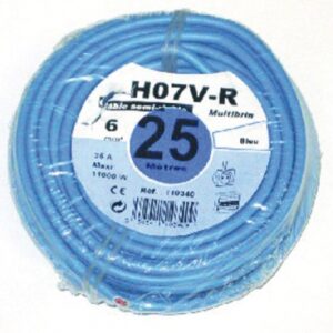 FIL RIGIDE HO7V-R ÂME CUIVRE NU CÂBLÉ 6 MM2 VERT/JAUNE - ROULEAU 25 M. Quincaillerie Sénégalaise est votre partenaire fiable pour vos besoins en outillage, plomberie et fournitures de bâtiment. Profitez de notre expertise et de nos prix compétitifs. Achetez en ligne en quelques clics.