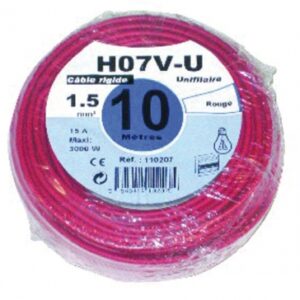 FIL RIGIDE HO7V-U ÂME CUIVRE NU MASSIF 1,5 MM2 BLEU - ROULEAU 10 M. Chez Quincaillerie Sénégalaise, la satisfaction de nos clients est notre priorité. Explorez nos produits pour le bâtiment, la plomberie et l'industrie. Achetez facilement et recevez vos articles directement chez vous.
