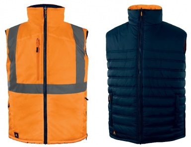 GILET SANS MANCHES RÉVERSIBLE HAUTE VISIBILITÉ FIDJI3HV ORANGE FLUO-BLEU MARINE - TAILLE M. Pour vos projets de construction, choisissez Quincaillerie Sénégalaise, votre expert en bâtiment et plomberie. Nous proposons des solutions durables et abordables. Passez commande en quelques clics.