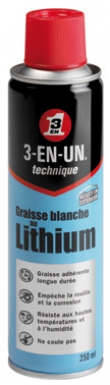 GRAISSE BLANCHE AU LITHIUM - TECHNIQUE 3 EN UN  - AÉROSOL 250 ML. À la recherche de solutions pour vos travaux de plomberie ou de construction ? Quincaillerie Sénégalaise vous offre une sélection variée de produits de qualité. Livraison rapide et satisfaction garantie.