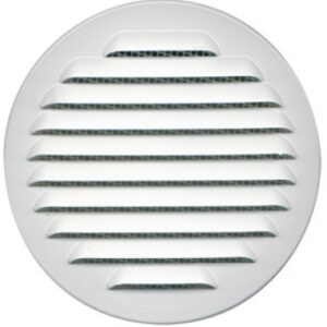 GRILLE AÉRATION ENCAST. RONDE À PERSIENNES AVEC MOUSTIQUAIRE BLANC Ø 120 MM ÉP. 60 MM S=59 CM2. Quincaillerie Sénégalaise est votre expert en quincaillerie, plomberie et fournitures industrielles. Faites confiance à notre expertise pour vos travaux au Sénégal. Commandez maintenant et bénéficiez de nos offres attractives.