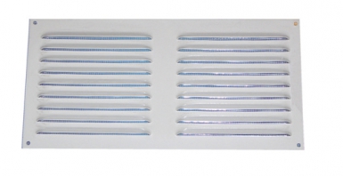 GRILLE MÉTALLIQUE À PERSIENNES ALU. BLANC AV. MOUST. LXH : 250X250 MM SURF. 125 CM2. Faites confiance à Quincaillerie Sénégalaise pour vos équipements de plomberie et de bâtiment. Nous offrons des produits durables pour vos projets de rénovation ou de construction. Commandez dès maintenant en toute simplicité.