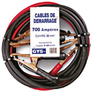 JEU DE 2 CÂBLES DE DÉMARRAGE 200 A - 10 MM2 - 2 X 3 MÈTRES - AVEC PINCES CUIVRE. Découvrez Quincaillerie Sénégalaise, votre boutique en ligne spécialisée dans le bâtiment, la plomberie, et l'équipement industriel. Profitez de notre expertise pour réussir vos projets. Nos produits sont conçus pour durer.