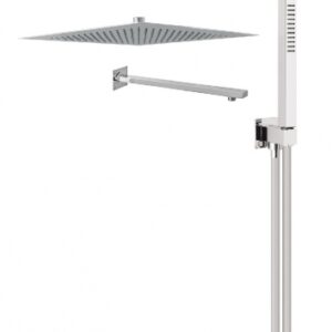 KIT DE DOUCHE COMPLET KT058A02Q : POMME DE DOUCHE 250X250 MM ACIER INOX - BRAS DE DOUCHE L 350 MM - SET DE DOUCHE SORTIE MURALE - SUPPORT FIXE DOUCHETTE - FLEXIBLE 150 MM. Pour tous vos travaux, faites confiance à Quincaillerie Sénégalaise. Notre boutique en ligne propose des produits fiables pour la plomberie, la quincaillerie et le bâtiment. Commandez dès maintenant.