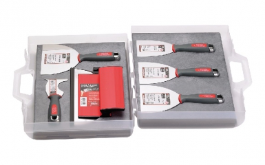 KIT PLAQUISTE PARFAIT LISS' : 1 LAME PARFAIT LISS' 25 CM - 1 COUTEAU RIFLARD MULTI-USAGES 7 CM - 4 COUTEAUX AMÉRICAINS 8, 10, 12 ET 15 CM. Pour des travaux réussis, optez pour Quincaillerie Sénégalaise. Une boutique en ligne fiable pour vos équipements de plomberie et bâtiment. Livraison rapide et produits de qualité.