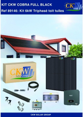 KIT SOLAIRE FULL BLACK ONDULEUR 6KW-TRIPHASE-16 PANNEAUX 375W-TOIT TUILE ETN-COFFRET AC/DC. Quincaillerie Sénégalaise est la référence au Sénégal pour l'achat de fournitures industrielles et de bâtiment. Nous garantissons des produits durables et un service client exemplaire. Commandez dès maintenant en toute simplicité.